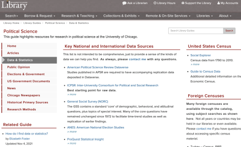 Screenshot of a website